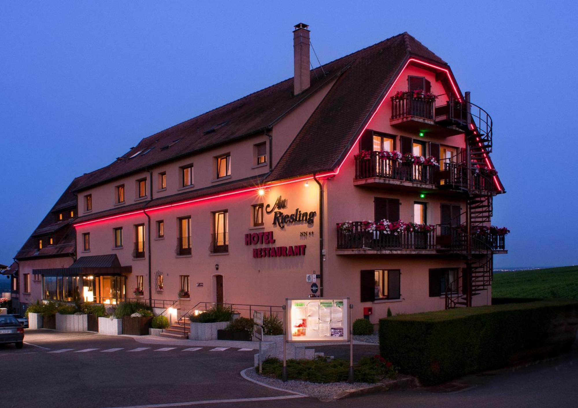 Hotel Restaurant Au Riesling Zellenberg Exterior foto